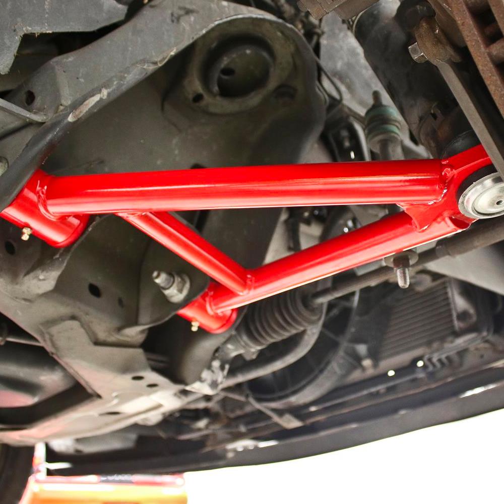 Mustang BMR Tubular Front Control Arms - Standard Ball Joint - Black Hammertone | 94-04