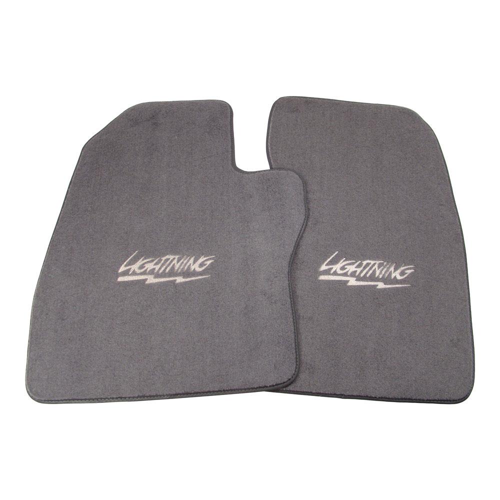 1994-95 F-150 SVT Lightning ACC Floor Mats with Lightning Logo Opal Gray