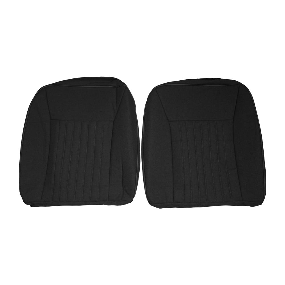 1987-89 Mustang Acme Sport Seat Upholstery - Cloth  - Black Hatchback