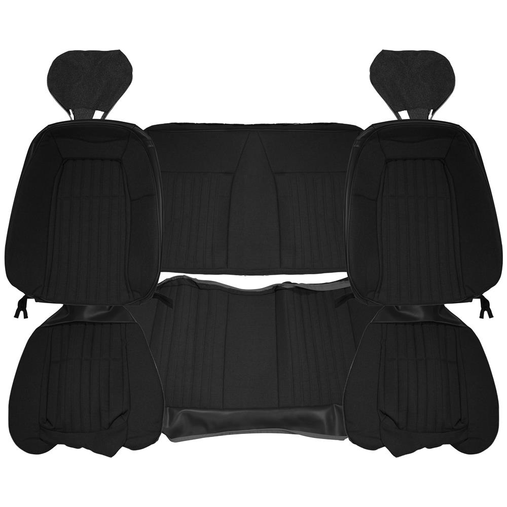 1992-93 Mustang Acme Sport Seat Upholstery - Cloth  - Black Convertible