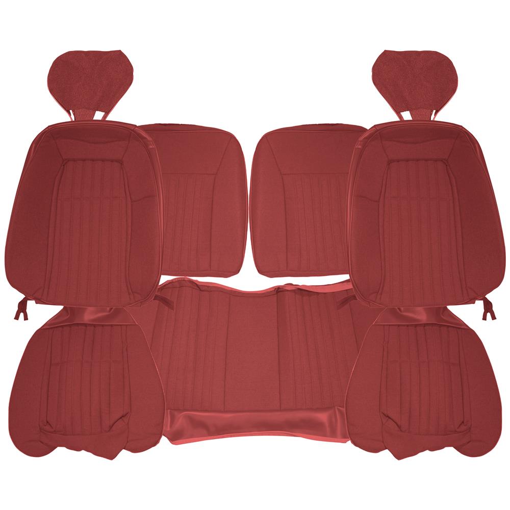 Mustang Acme Sport Seat Upholstery - Cloth - Ruby Red | 1993 Hatchback