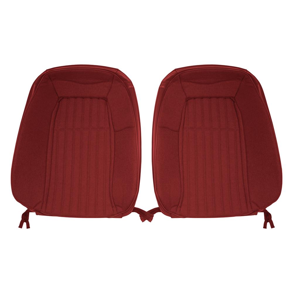 1987-89 Mustang Acme Sport Seat Cloth Upholstery Kit  - Scarlet Red Convertible