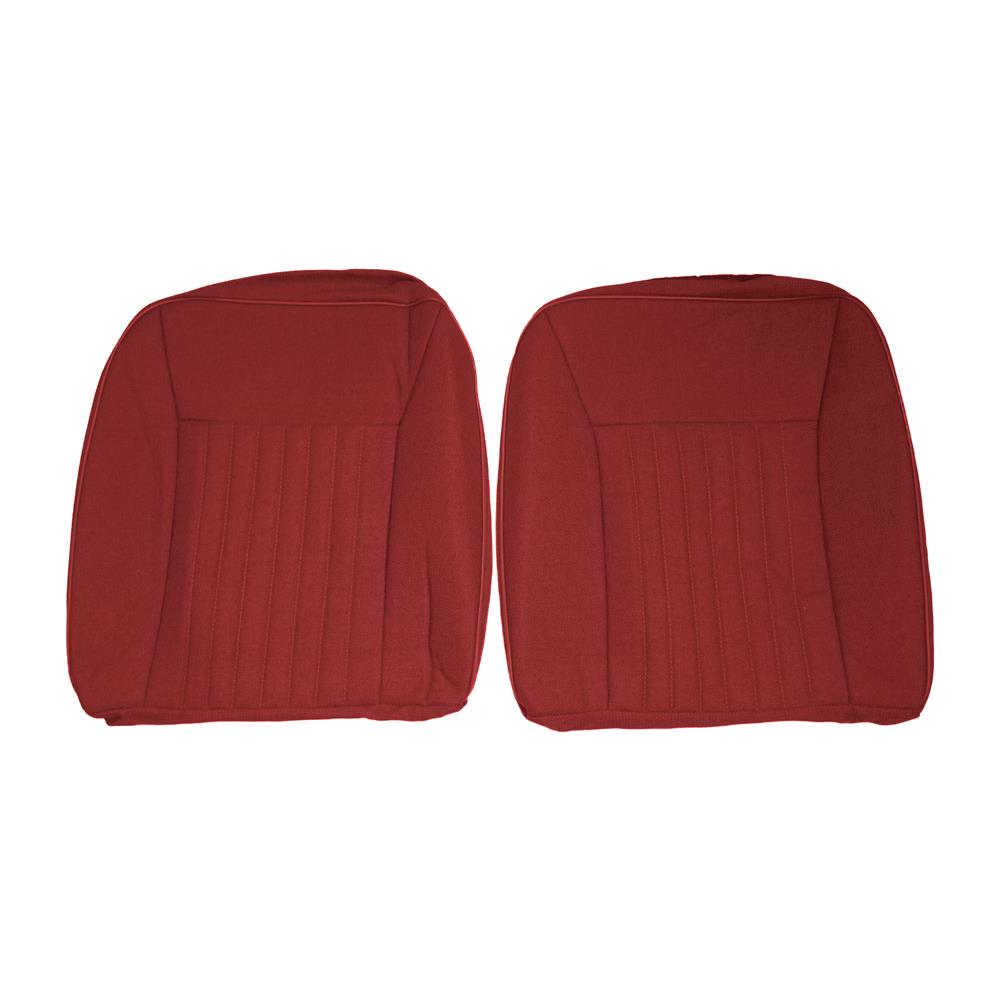 1987-89 Mustang Acme Sport Seat Cloth Upholstery Kit  - Scarlet Red Hatchback
