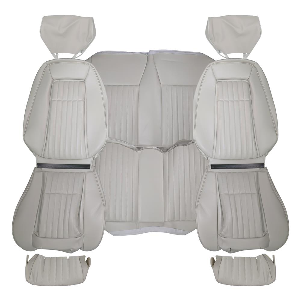 1990-91 Mustang TMI Sport Seat Vinyl Upholstery Kit  - Titanium Gray Coupe