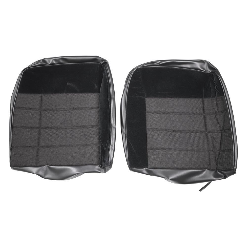 Mustang Acme Standard Seat Upholstery - Cloth - Black | 87-93 Hatchback