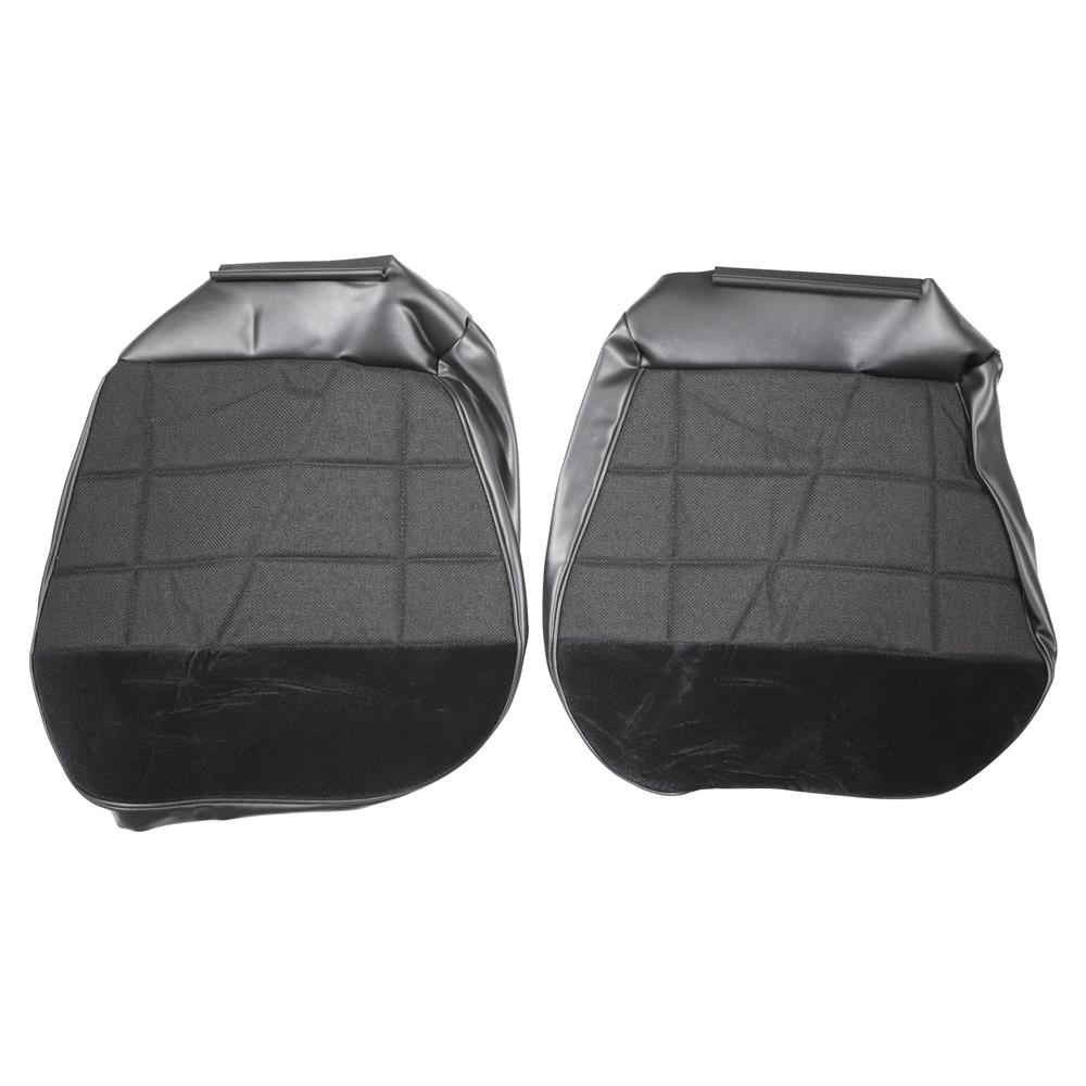 Mustang Acme Standard Seat Upholstery - Cloth - Black | 87-93 Hatchback