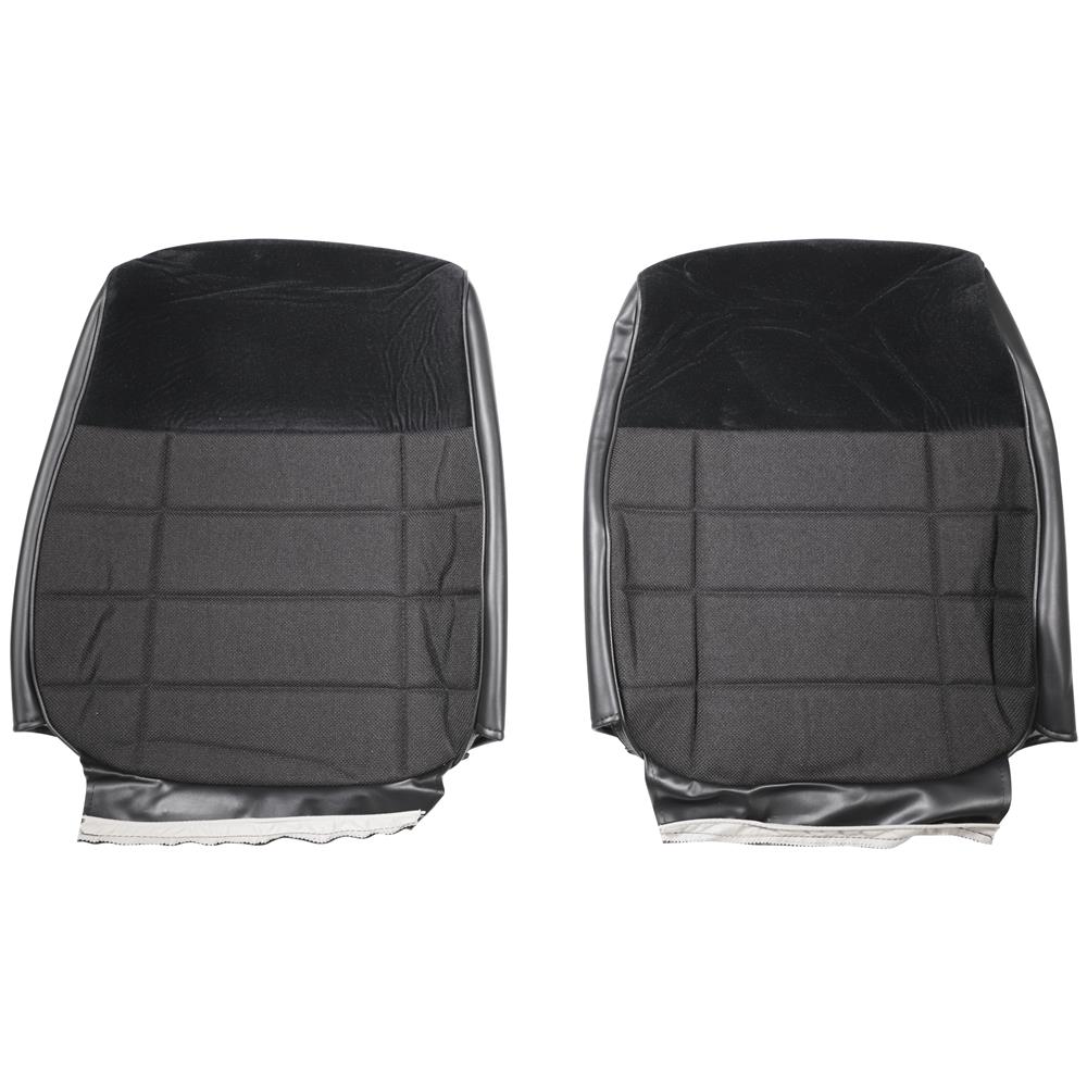 Mustang Acme Standard Seat Upholstery - Cloth - Black | 87-93 Hatchback