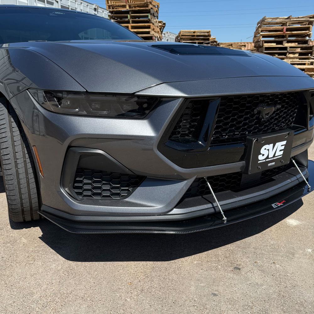 2024-26 Mustang APR Carbon Fiber Front Splitter w/ Support Rods GT