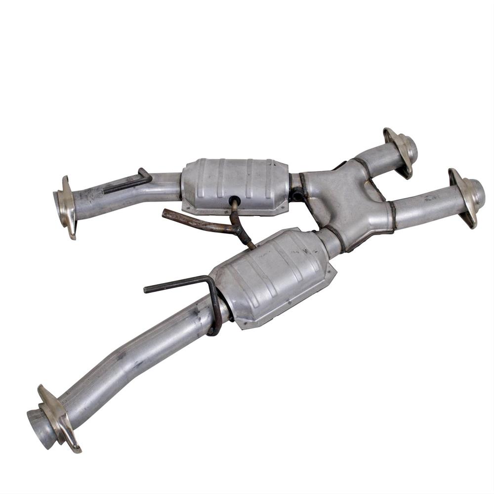 1979-1993 Mustang 5.0 BBK Catted X-Pipe For Long Tube Headers - Automatic - 2.5"
