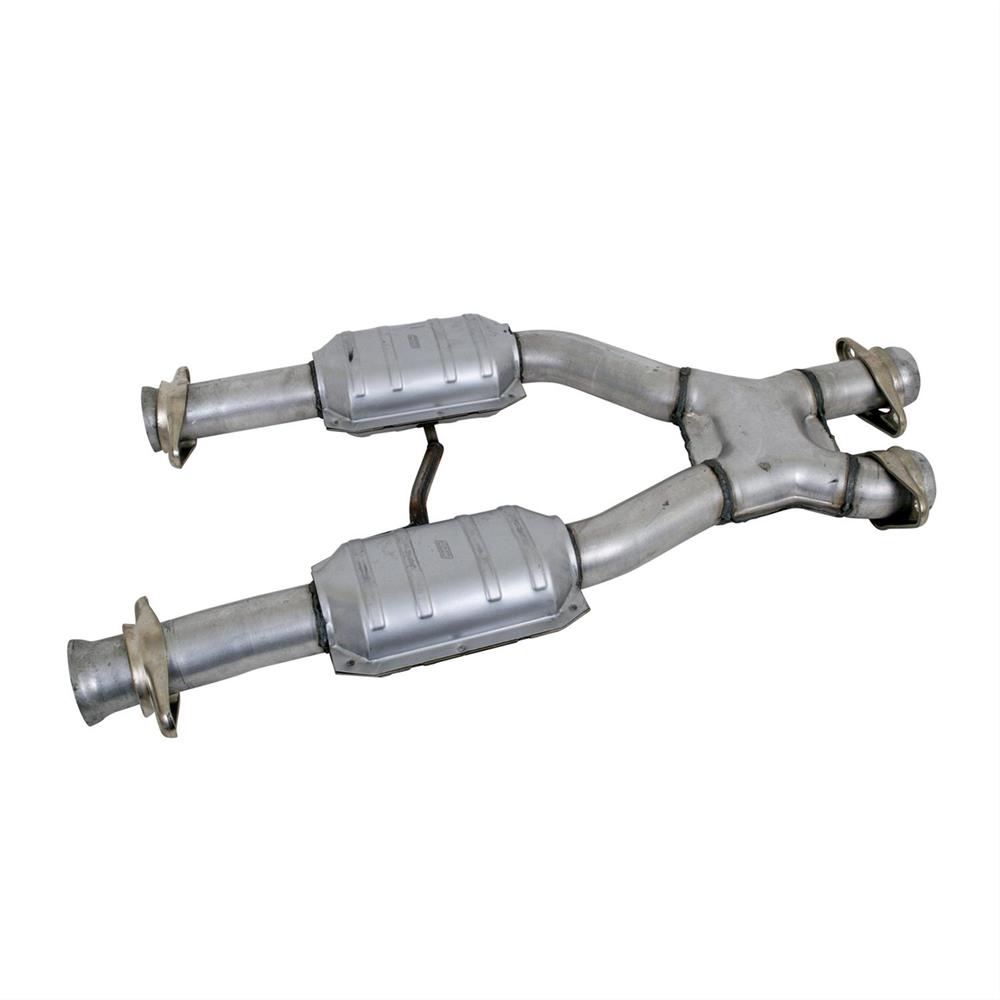 1979-93 Mustang BBK Catted X-Pipe for Long Tube Headers - Manual - 2.5" 5.0