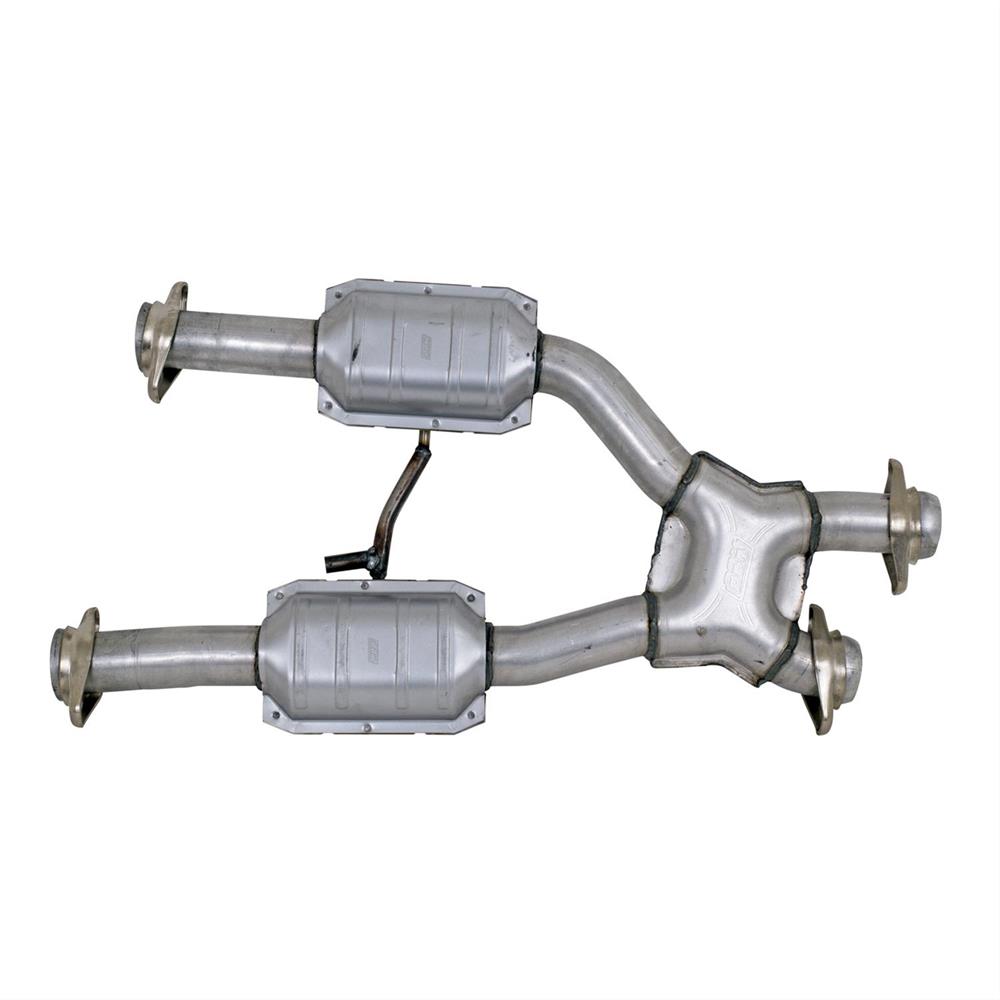 1979-93 Mustang BBK Catted X-Pipe for Long Tube Headers - Manual - 2.5" 5.0