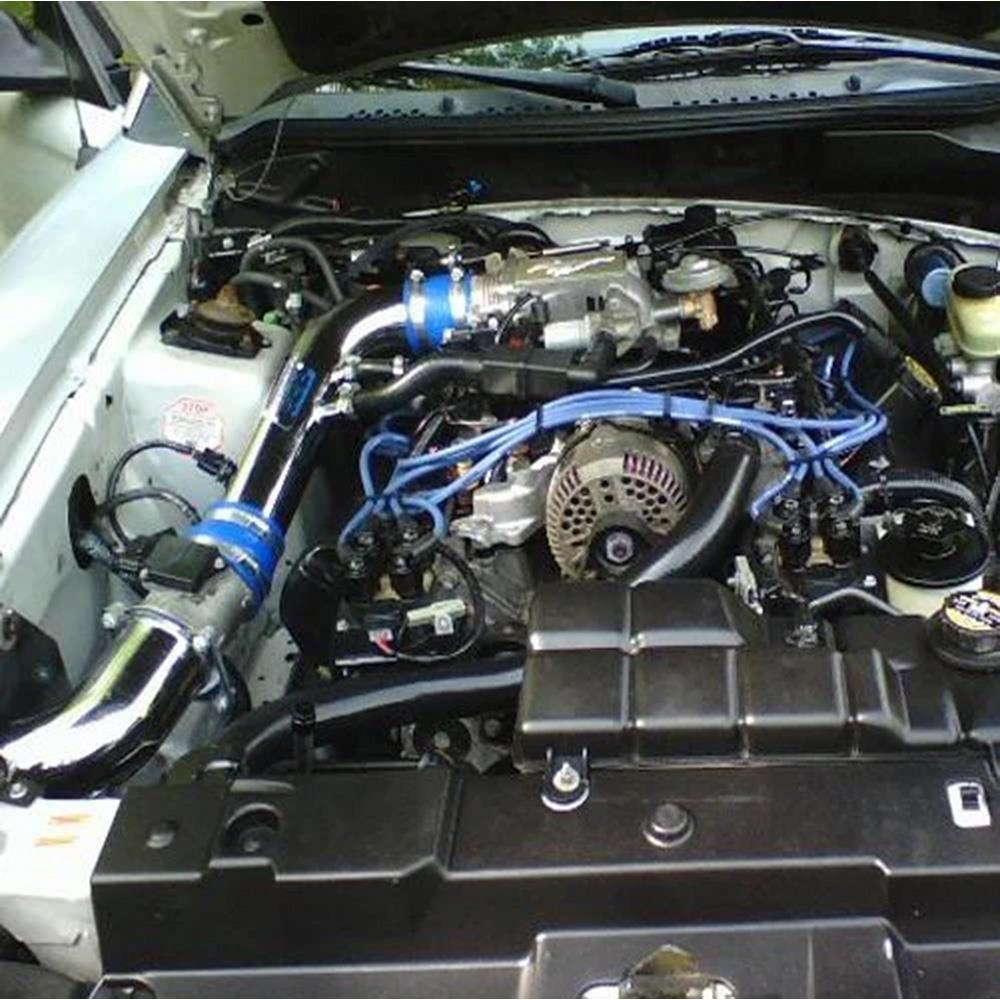 1996-04 Mustang BBK  Fenderwell Cold Air Intake Kit  - Powder Coated Chrome GT