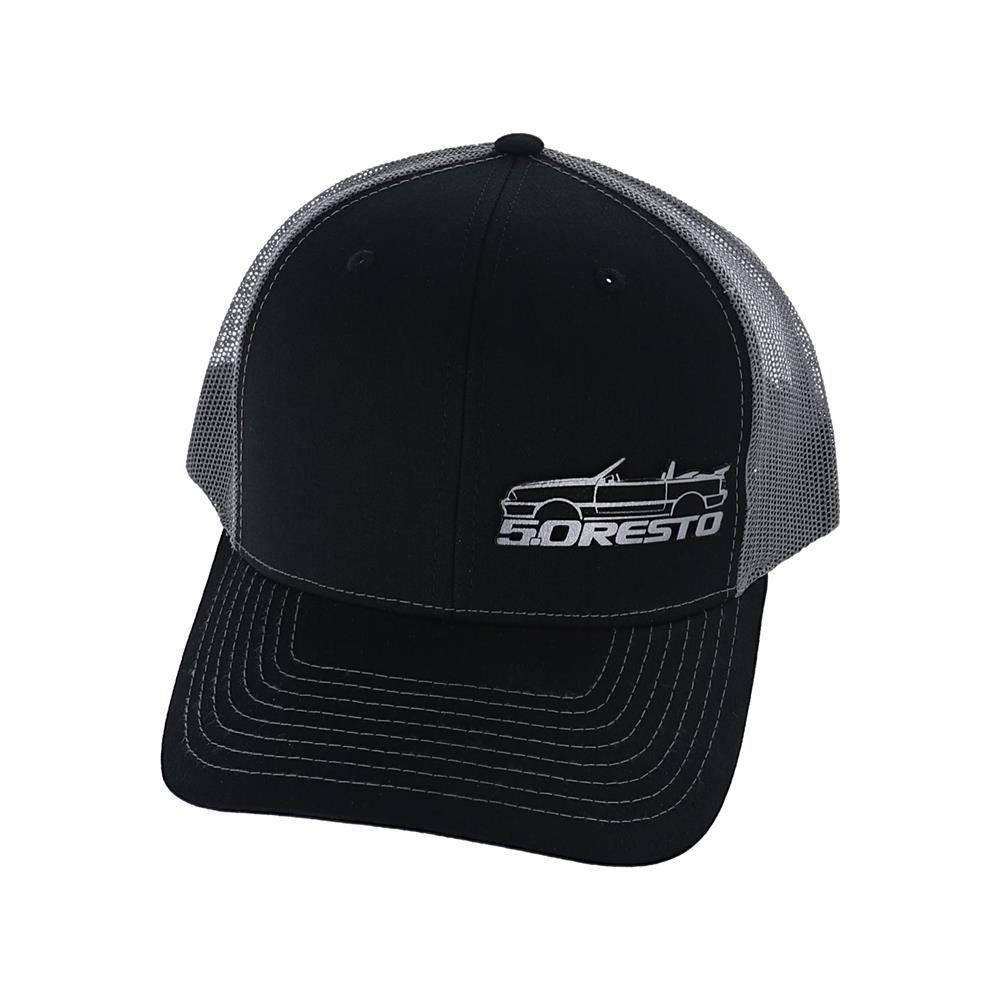 5.0 Resto Fox Body Silhouette Hat  - Black & Gray