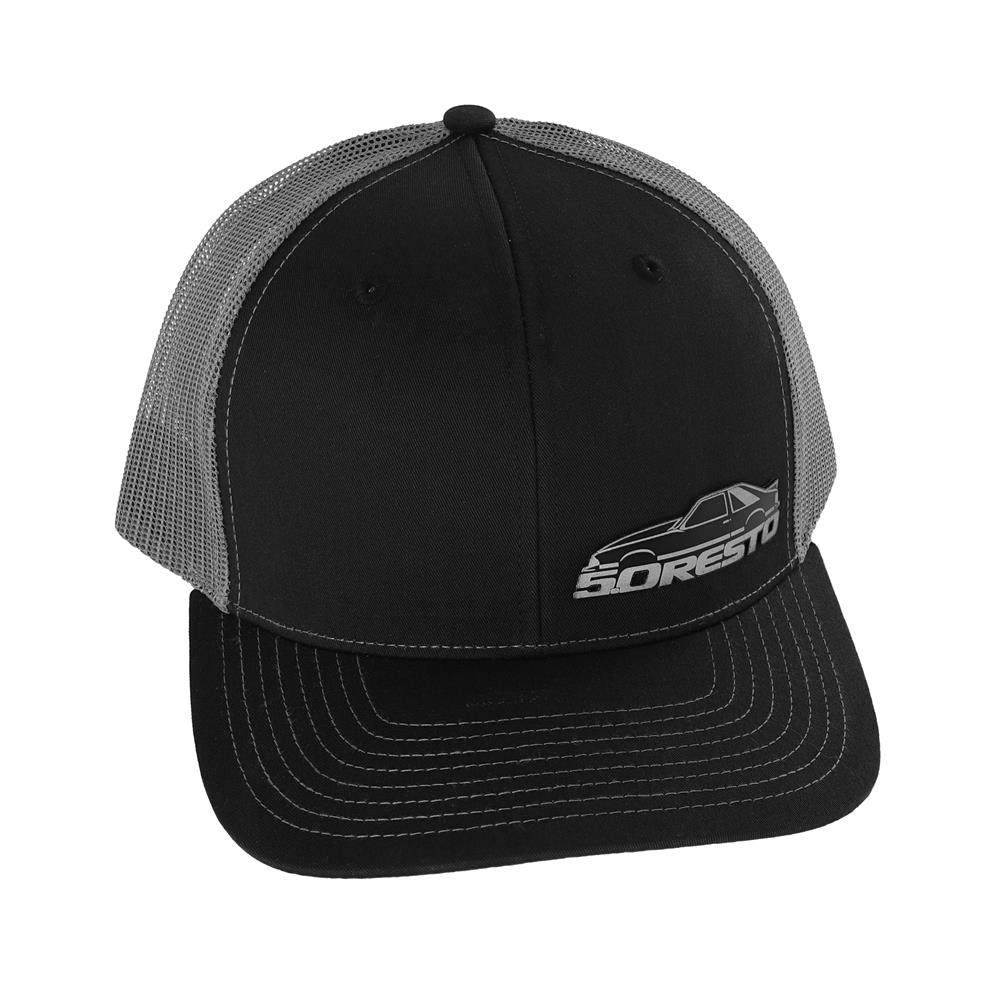 5.0 Resto Fox Body Silhouette Hat  - Black & Gray