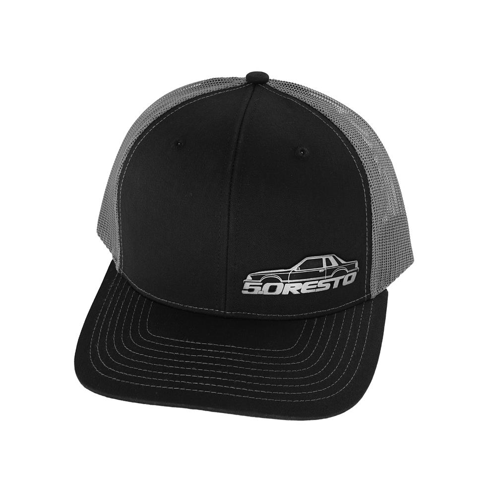5.0 Resto Fox Body Silhouette Hat  - Black & Gray