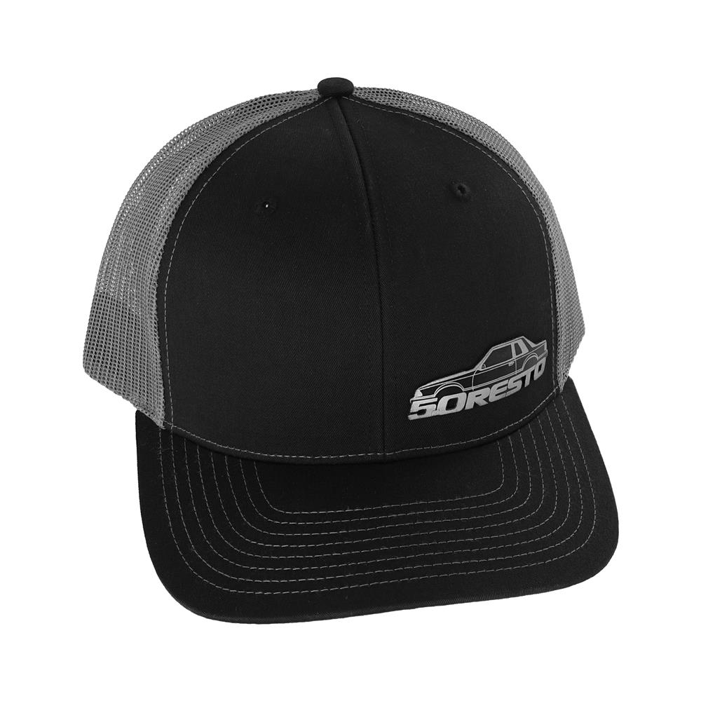 5.0 Resto Fox Body Silhouette Hat  - Black & Gray