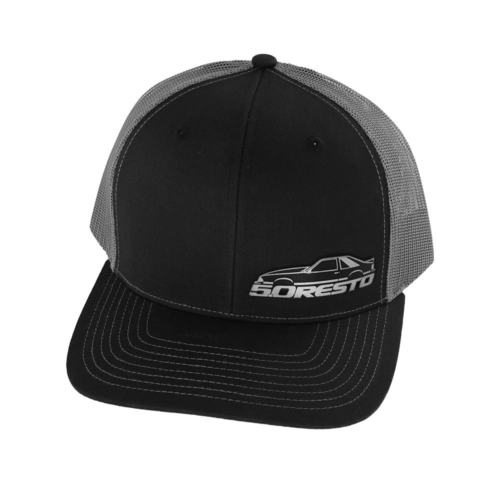 5.0 Resto Fox Body Silhouette Hat  - Black & Gray