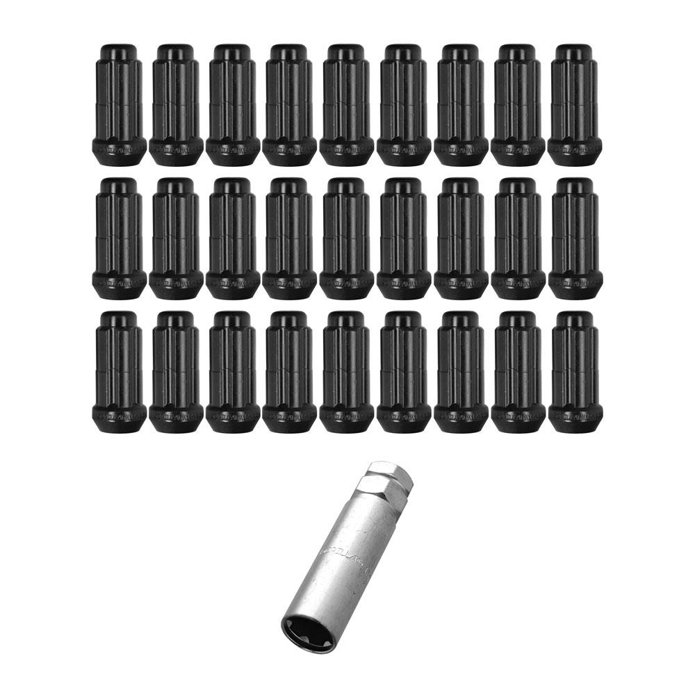 2015-26 Gorilla Spline Drive Lug Nut Kit  - Black F150/Bronco Raptor