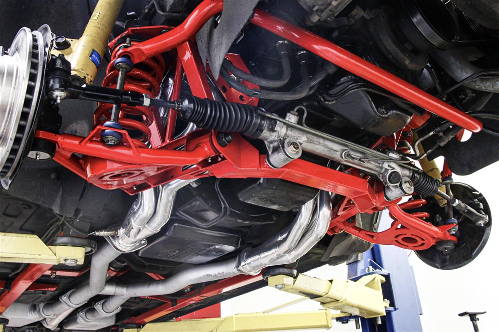 Mustang BMR Premium Spring Perch K-Member Kit - Standard Ball Joint - Hammertone | (94-04)