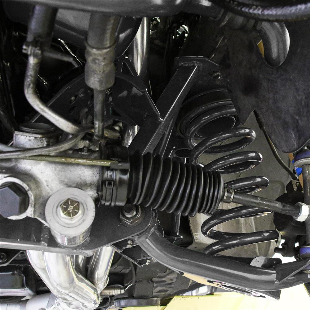 1979-93 Mustang BMR Premium Tubular K-Member With Spring Perches Kit - Pushrod - Black Hammertone 5.0/5.8