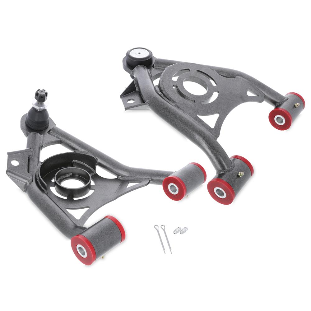 1979-93 Mustang BMR Premium Tubular K-Member With Spring Perches Kit - Pushrod - Black Hammertone 5.0/5.8