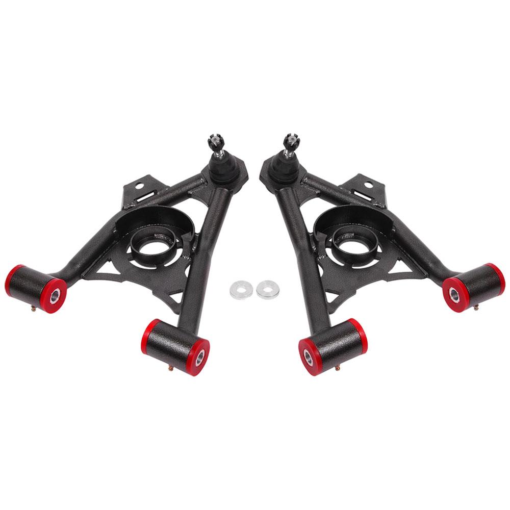 1994-04 Mustang BMR Tubular Front Control Arms w/ Spring Cups  - Standard Ball Joint - Black