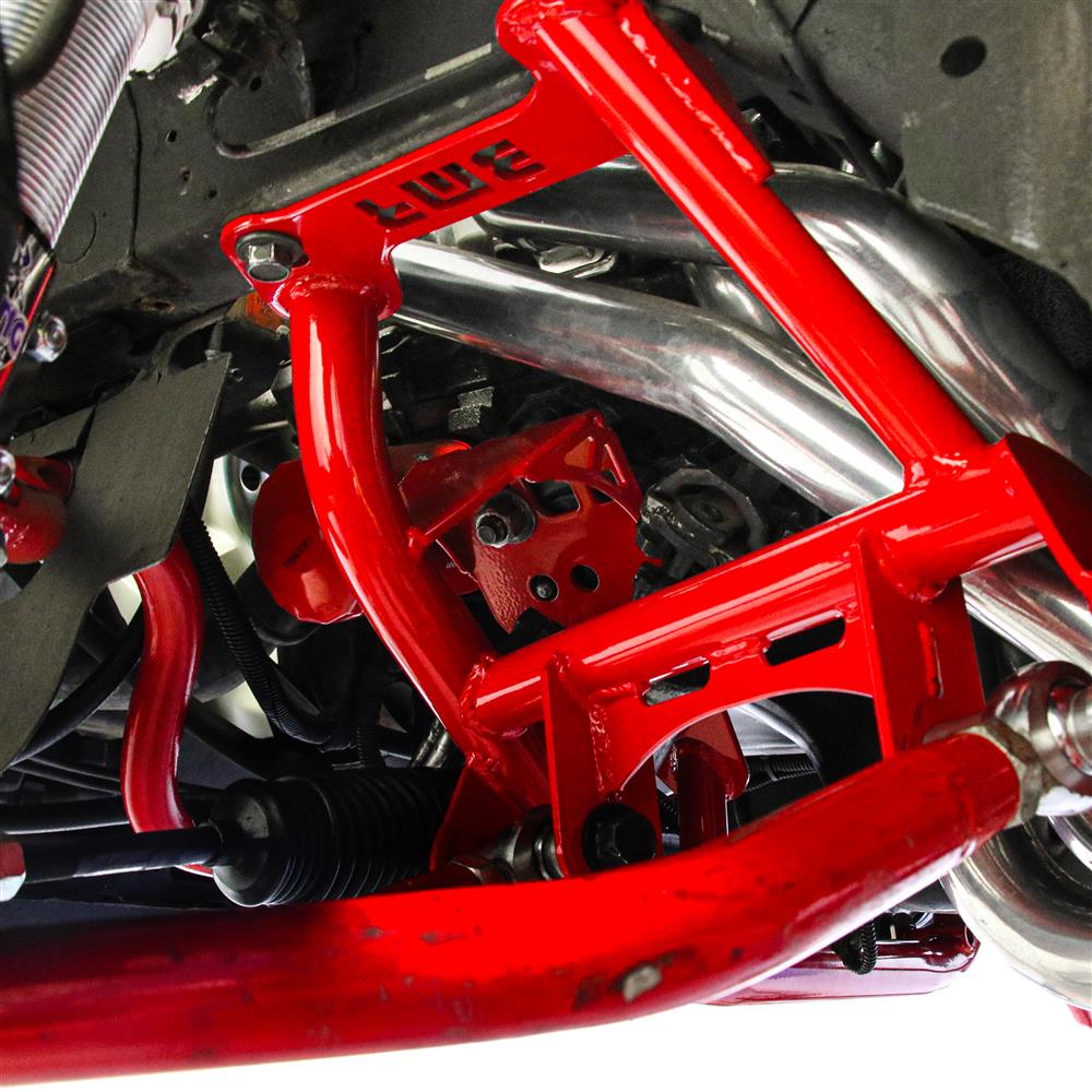 1979-93 Mustang BMR Tubular K-Member & Control Arm Kit  - Pushrod - Red 5.0/5.8