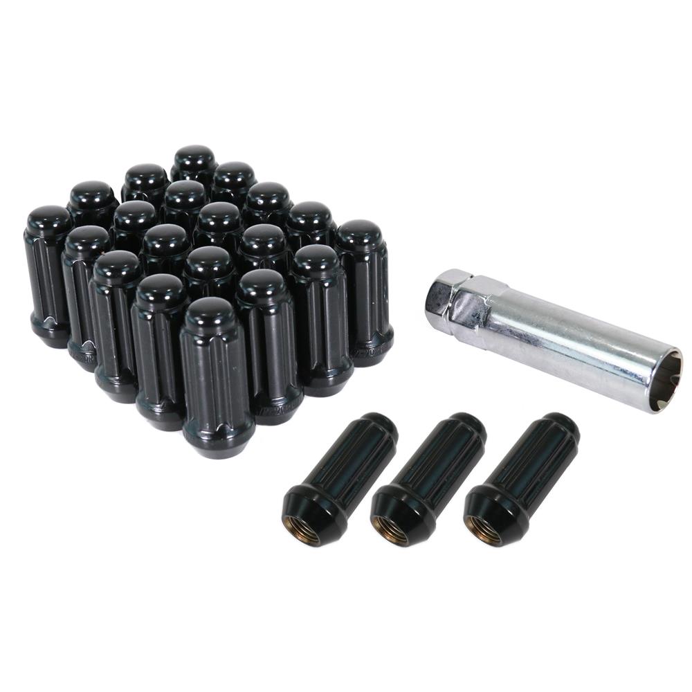 1992-1996 Bronco Spline Drive Lug Nut Kit - Black