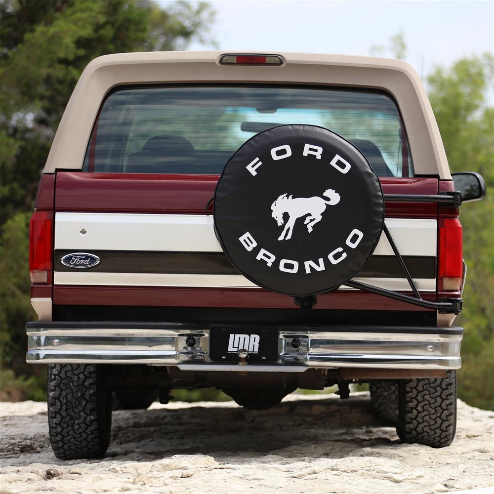 1992-96 Bronco Tailgate Finish Panel Trim - Smoke w/ Ford Oval