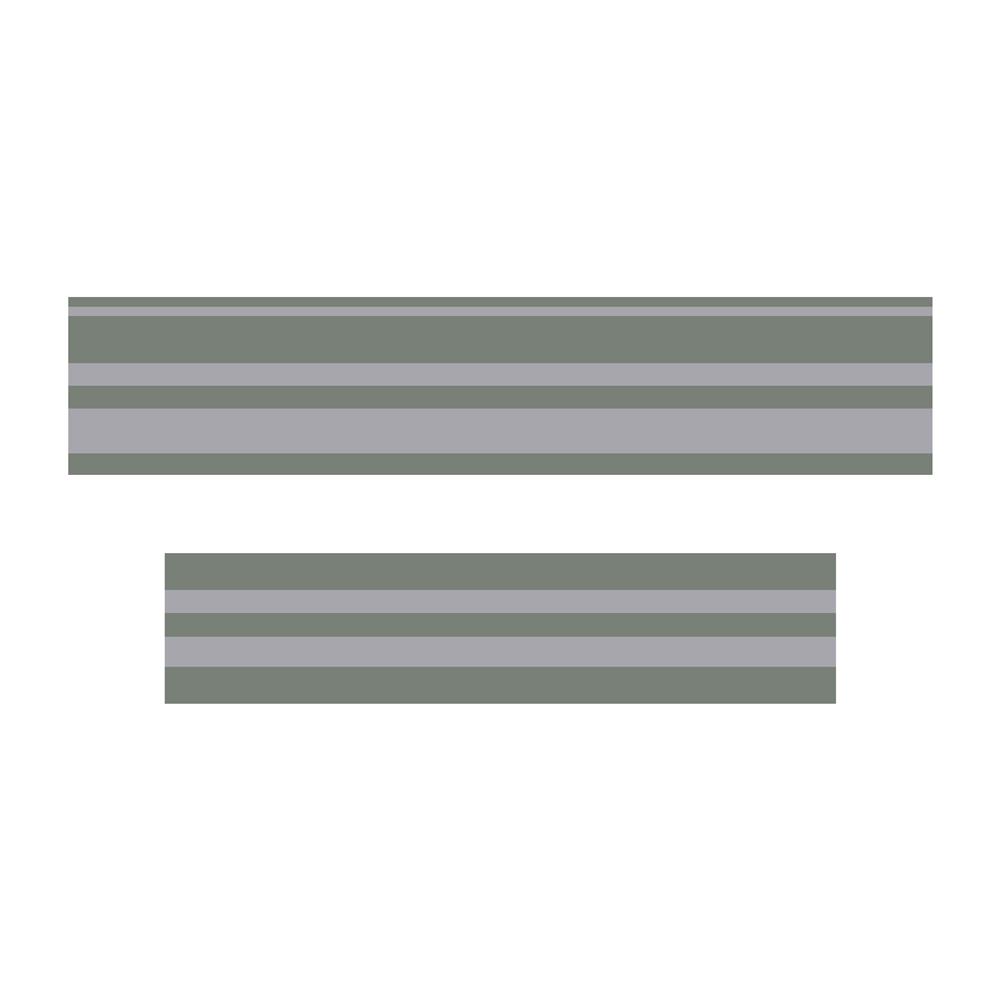 1992-1996 Bronco Two-Tone Stripe Kit - Lt Charcoal/Silver