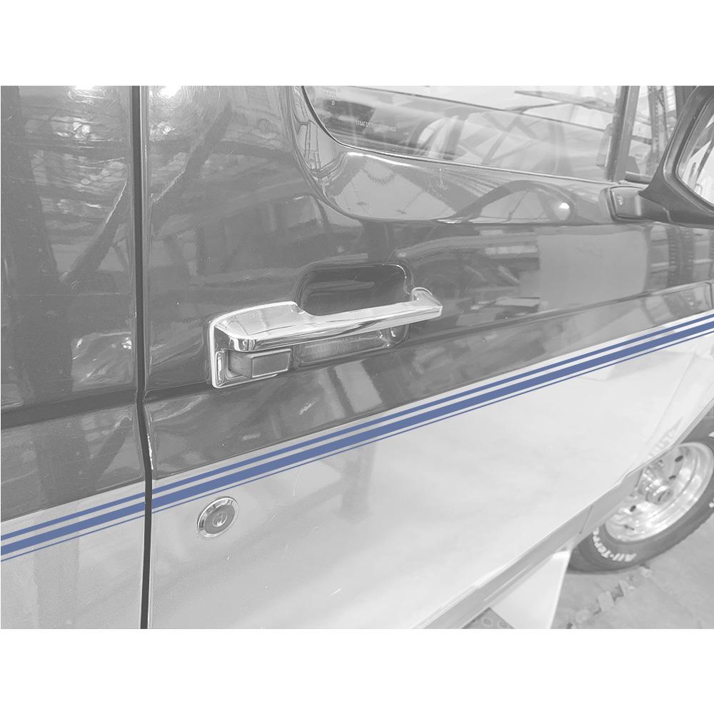 1992-1996 Bronco Two-Tone Stripe Kit - Lt Charcoal/Silver