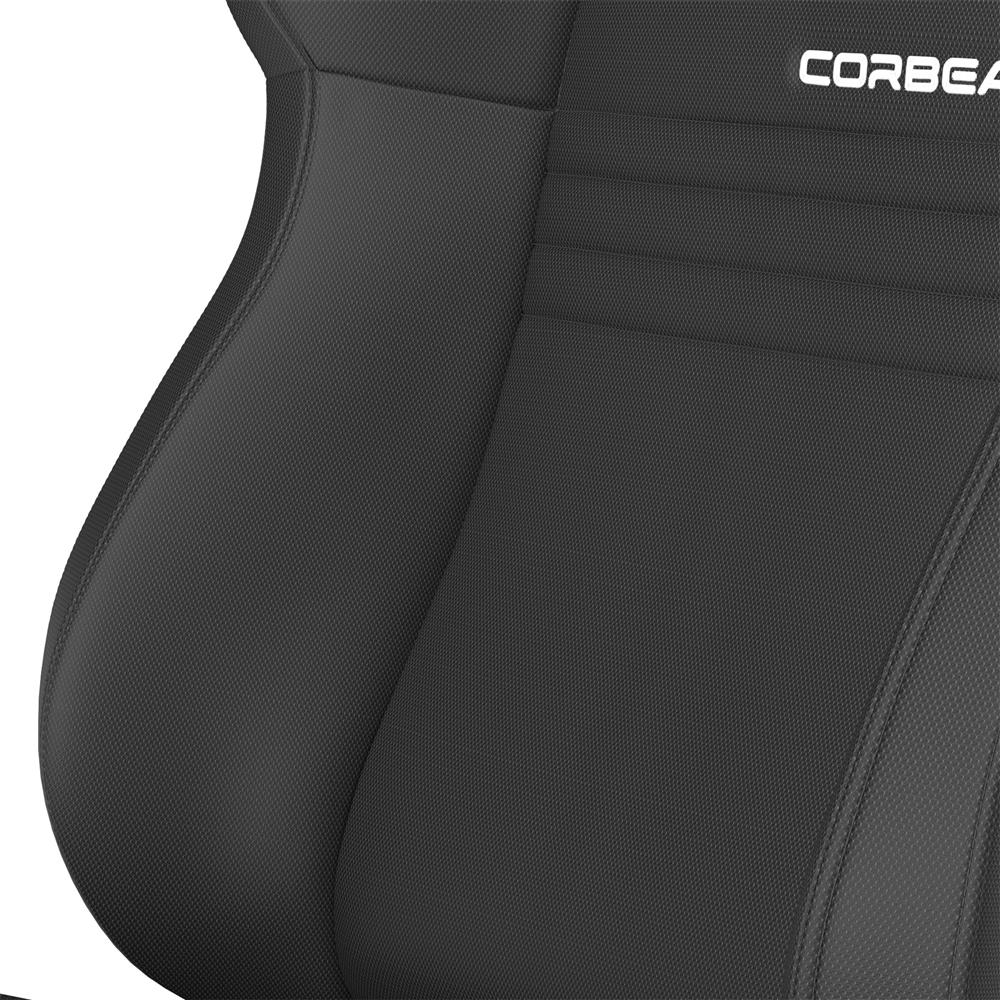 Corbeau A4 Cloth Seat Pair - Black