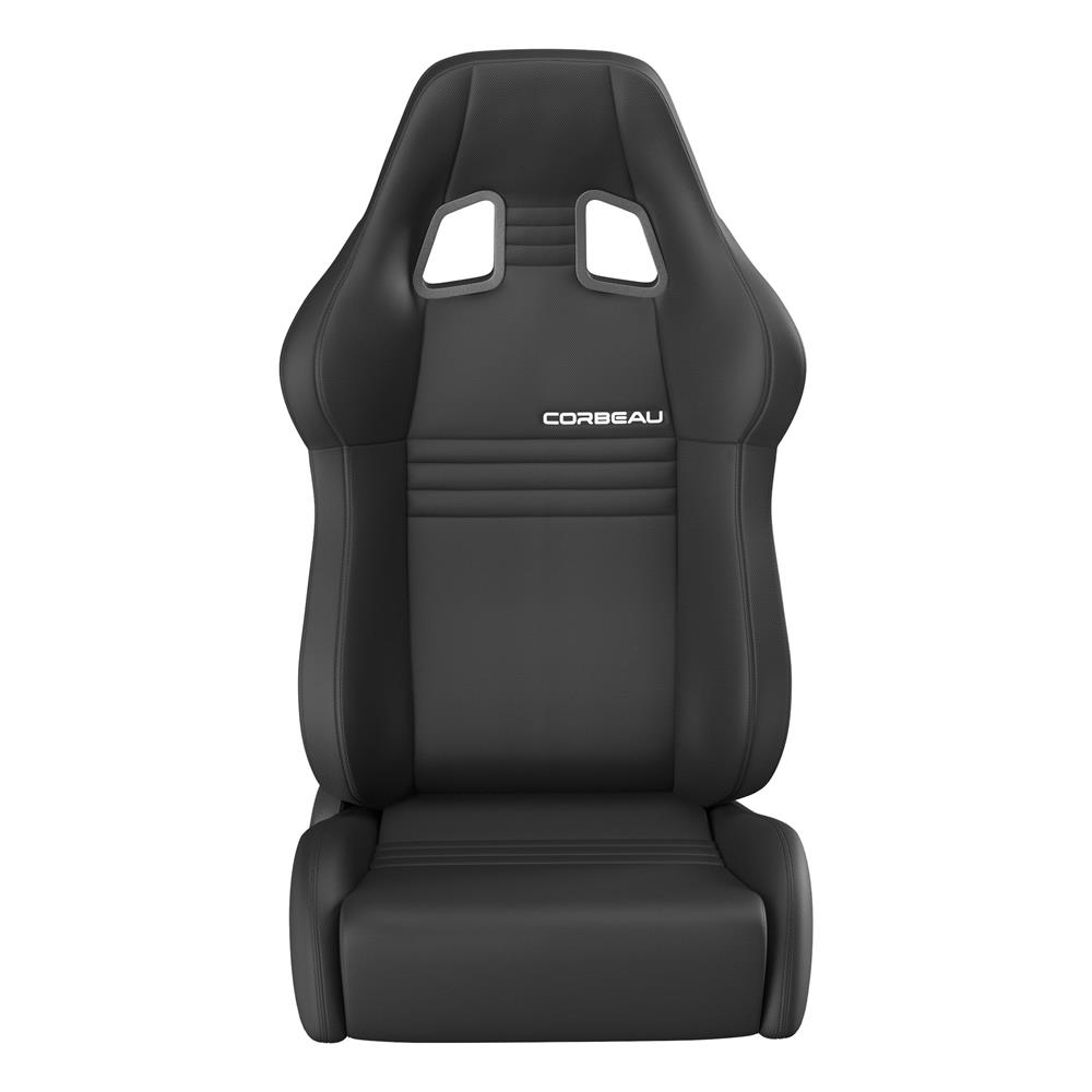 Corbeau A4 Cloth Seat Pair - Black