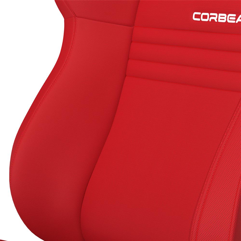 Corbeau A4 Cloth Seat Pair - Red
