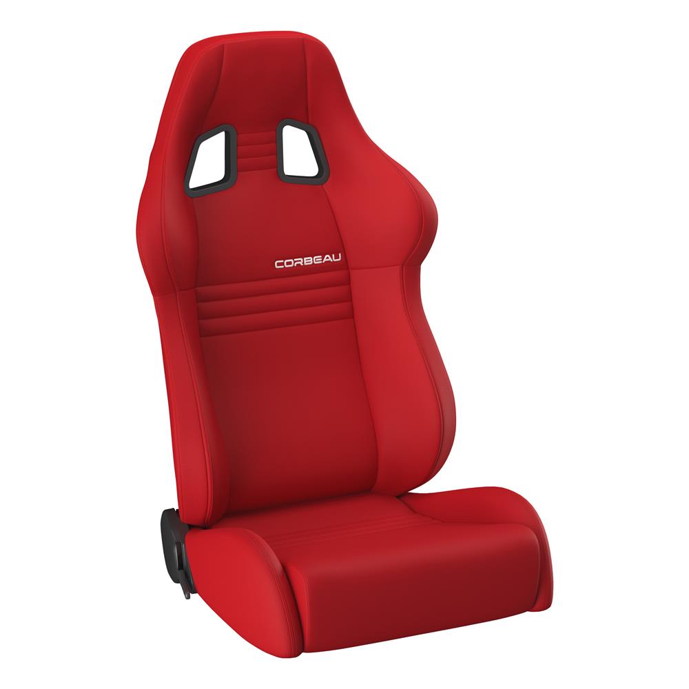 Corbeau A4 Cloth Seat Pair - Red