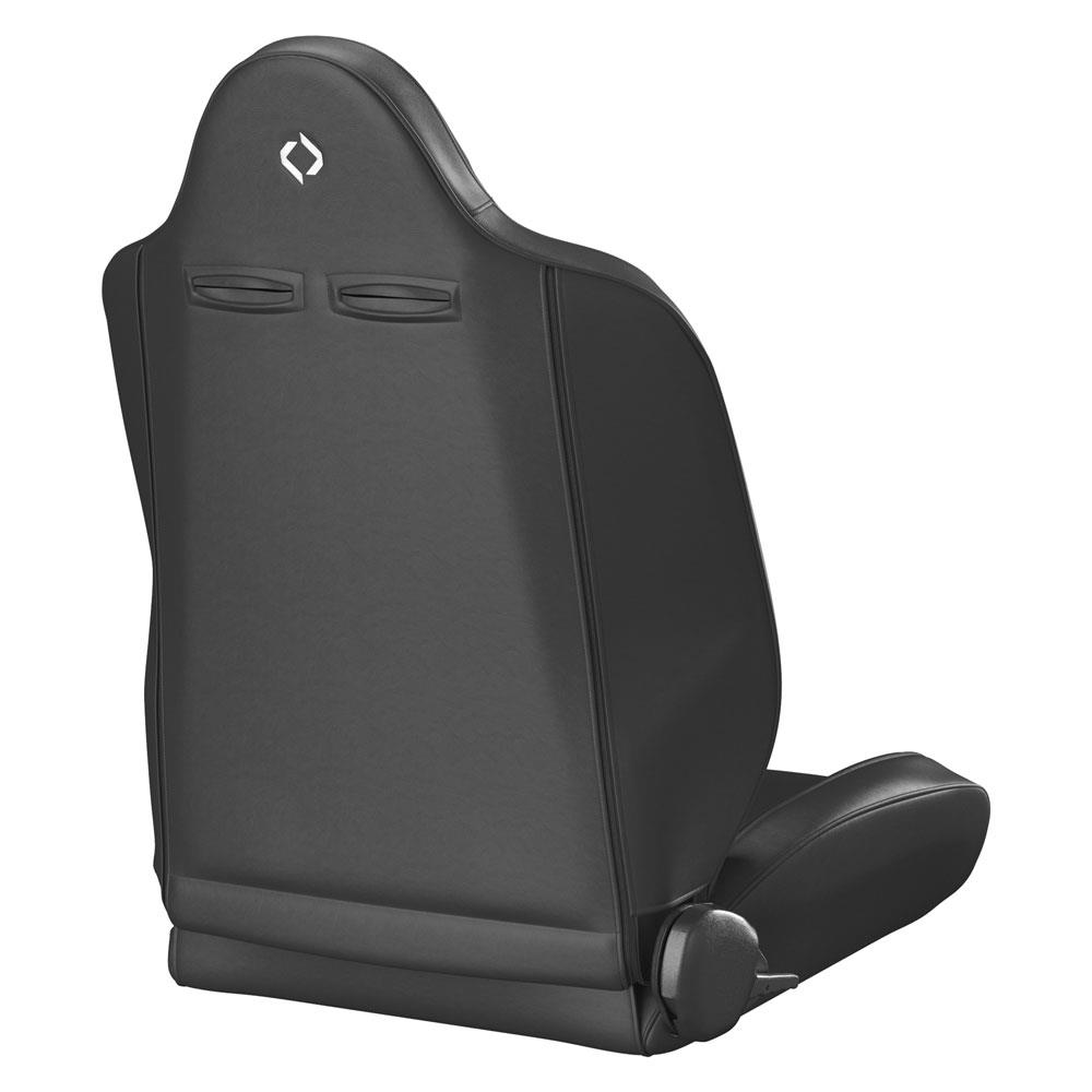 Corbeau Baja RS Reclining Suspension Seat Pair - Vinyl w/ Cloth Inserts - Black