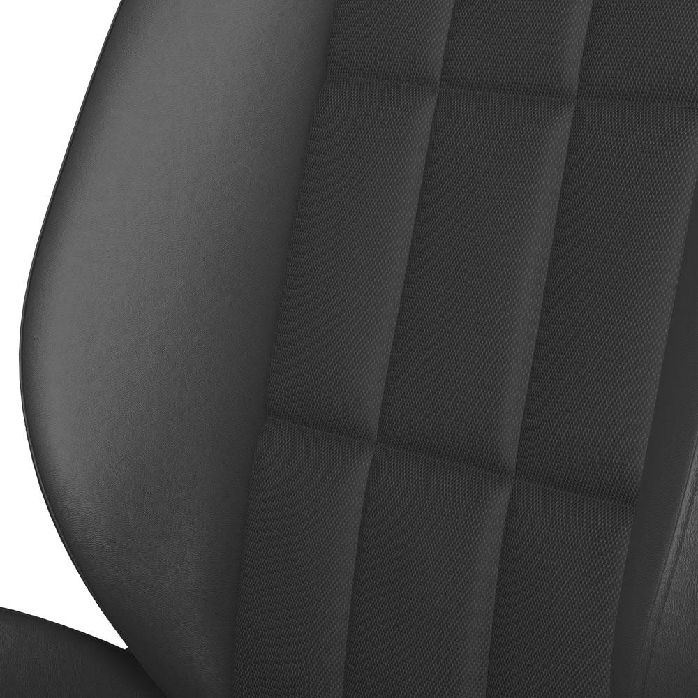 Corbeau Baja RS Reclining Suspension Seat Pair - Vinyl w/ Cloth Inserts - Black