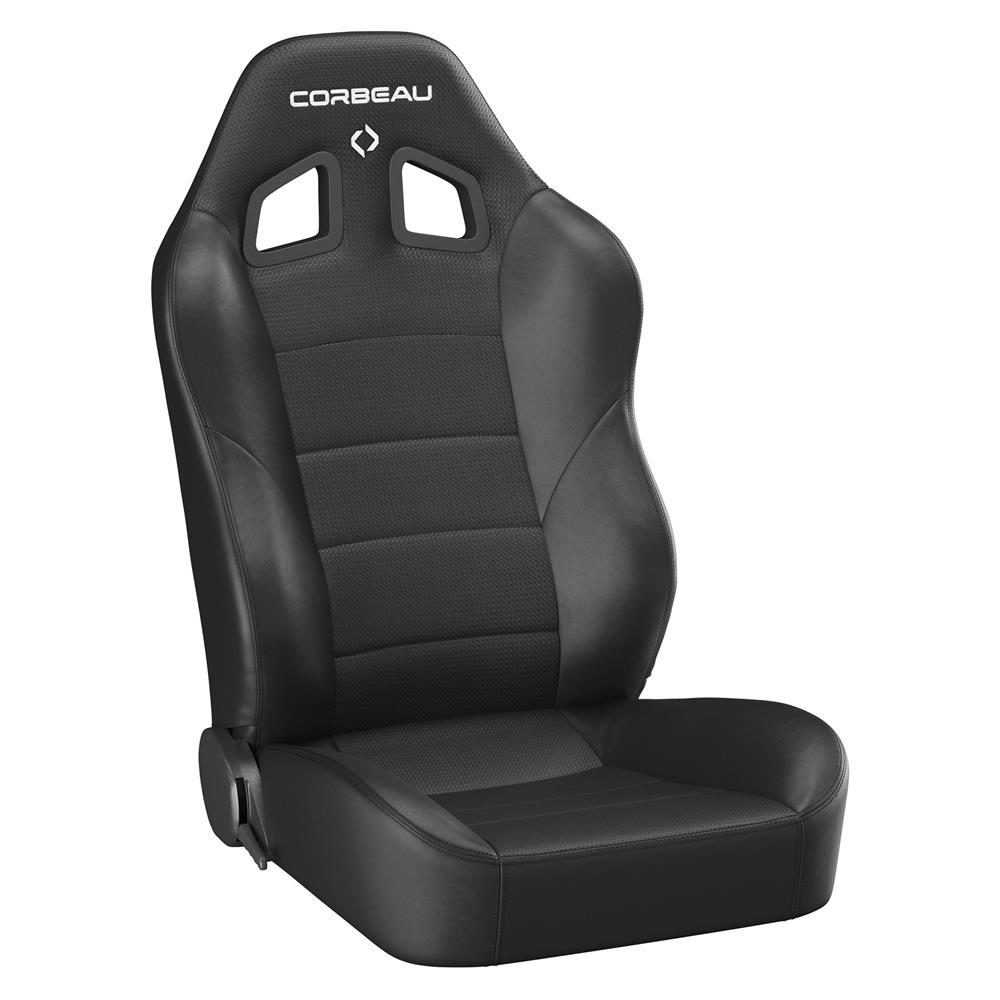 Corbeau Baja XRS Reclining Suspension Seat Pair - Vinyl - Black