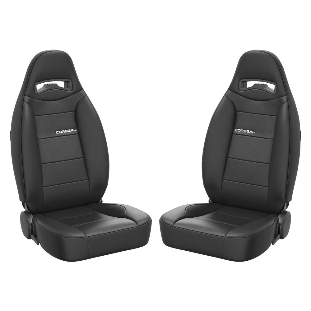 Corbeau Moab Seat Pair - Vinyl - Black