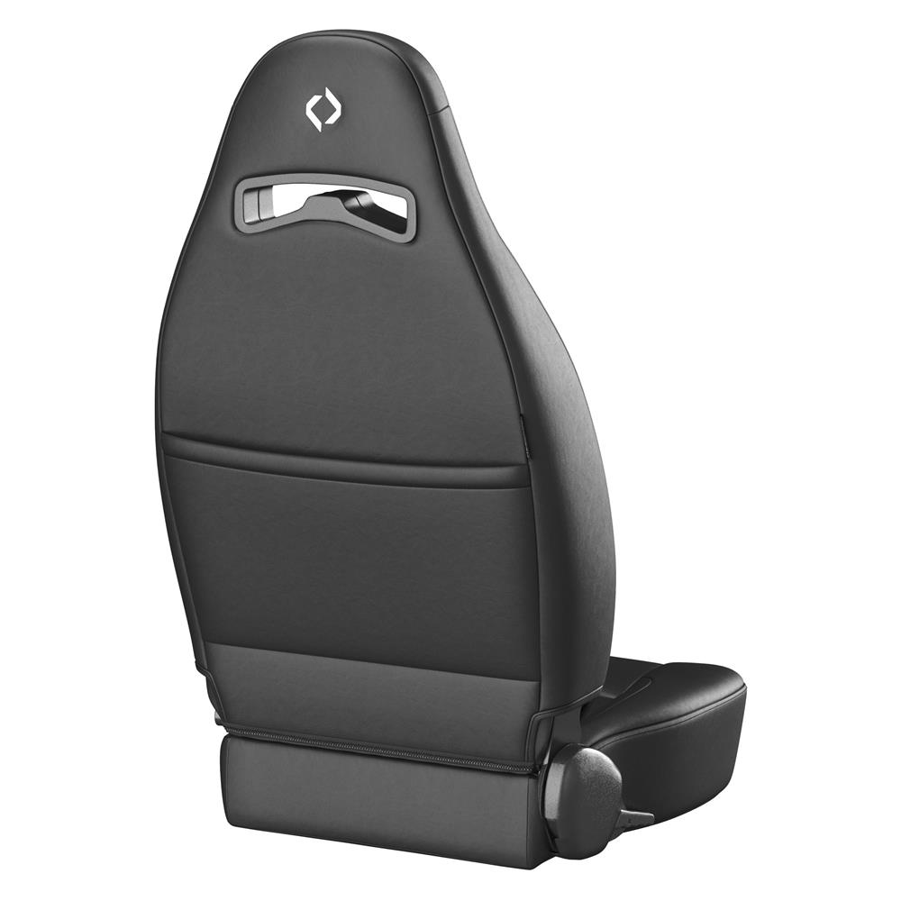 Corbeau Moab Seat Pair - Vinyl w/ Cloth Inserts - Black