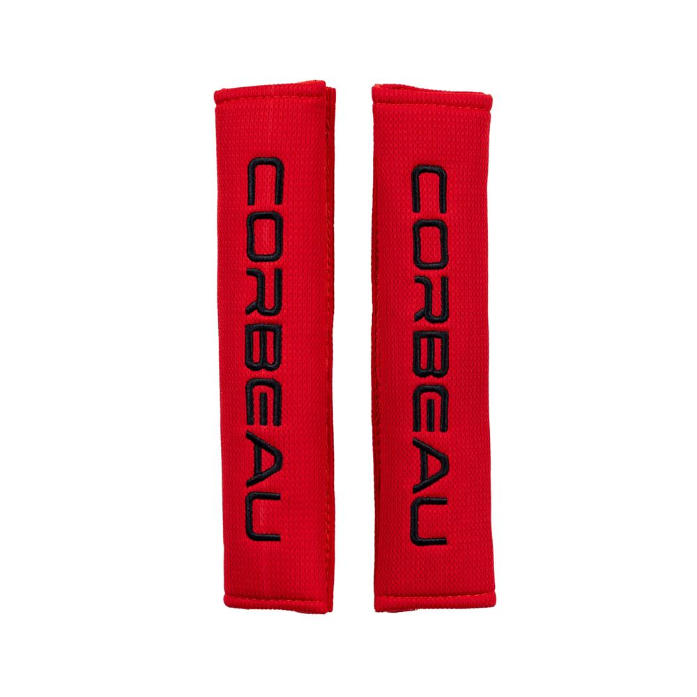 Corbeau Logo Harness Pads For 2" Harness - Red