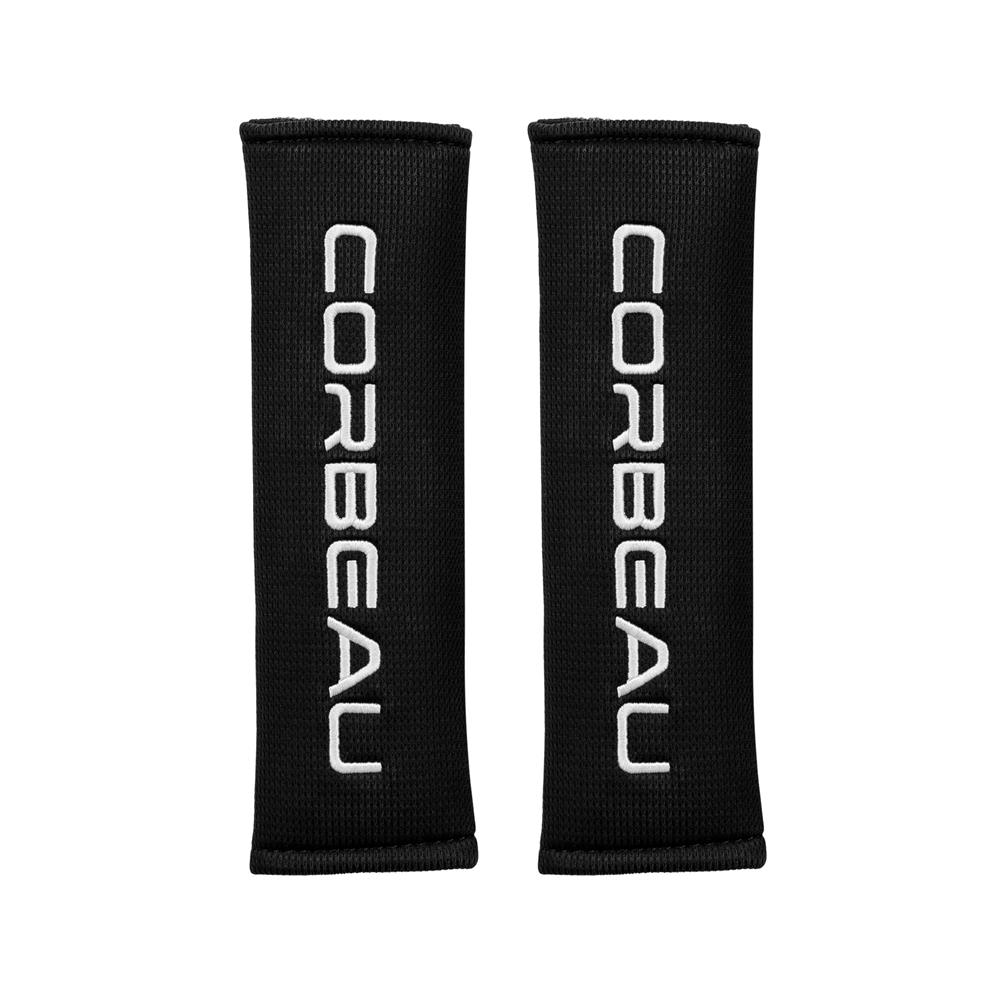 Corbeau Logo Harness Pads For 3" Harness - Black