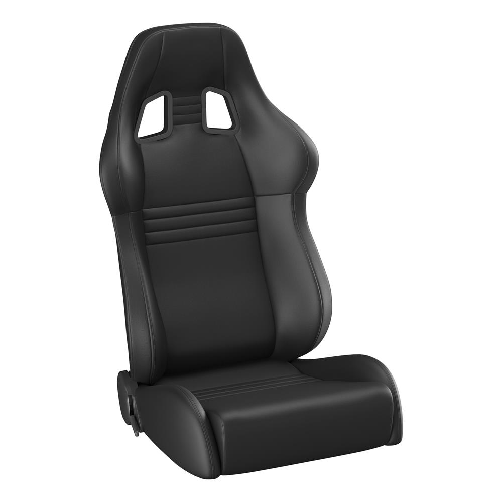 Mustang Corbeau A4 Leather Seat Pair - Black