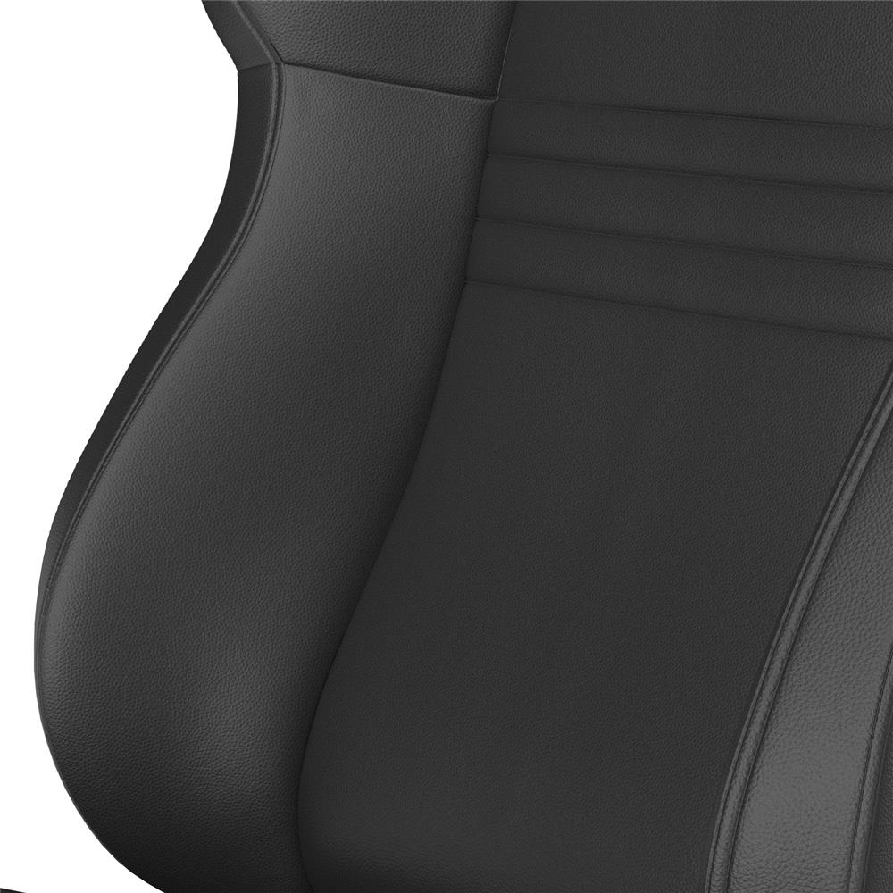 Mustang Corbeau A4 Leather Seat Pair - Black