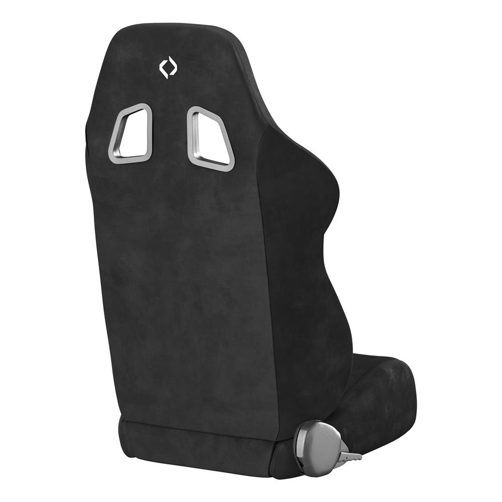 Mustang Corbeau A4 Microsuede Seat Pair - Black