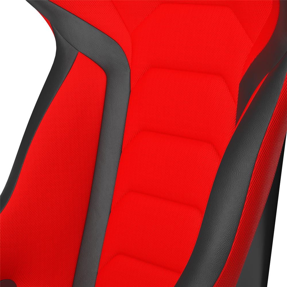 Mustang Corbeau FX1 Pro Seat  - Black Cloth/Red Cloth Insert