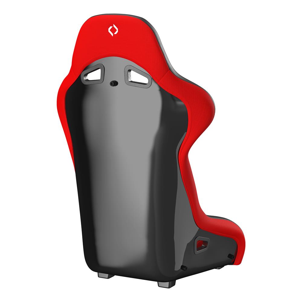 Mustang Corbeau FX1 Seat  - Black Cloth/Red Cloth Insert