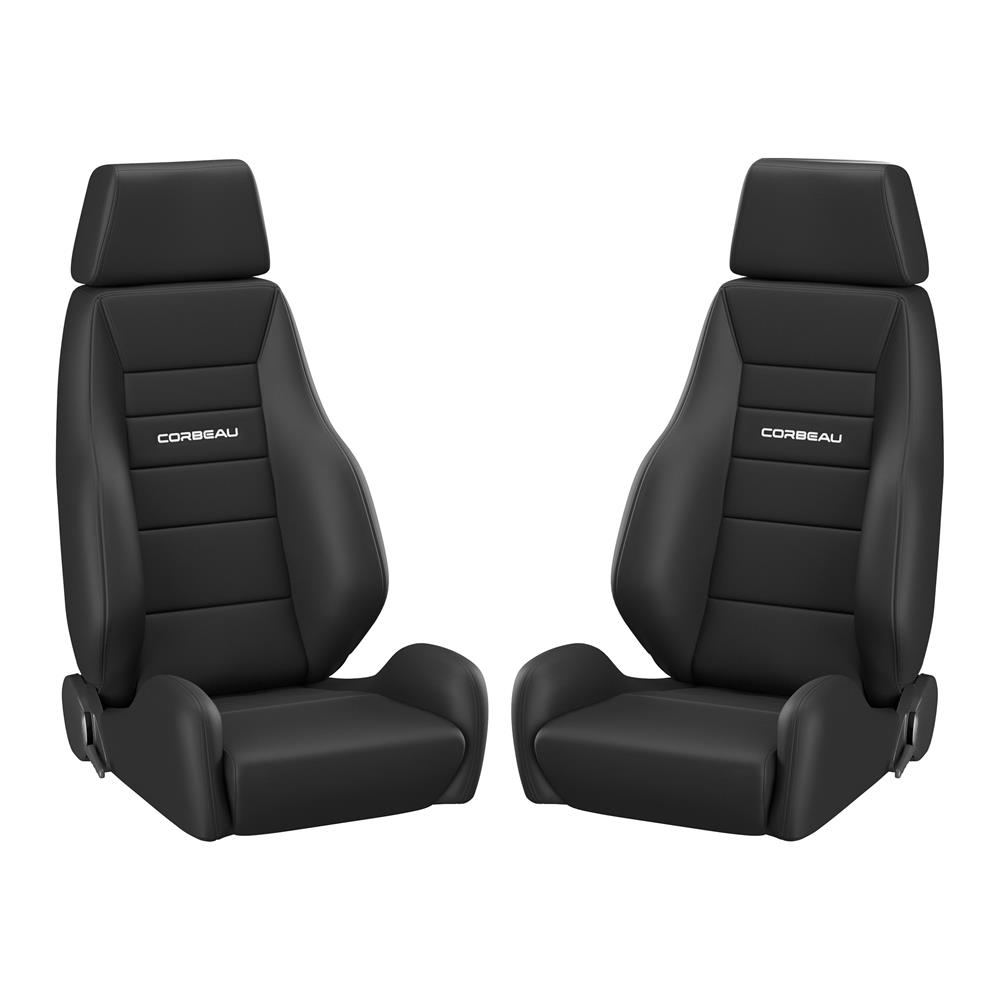 Mustang Corbeau GTS 2 Seat Pair Black Cloth