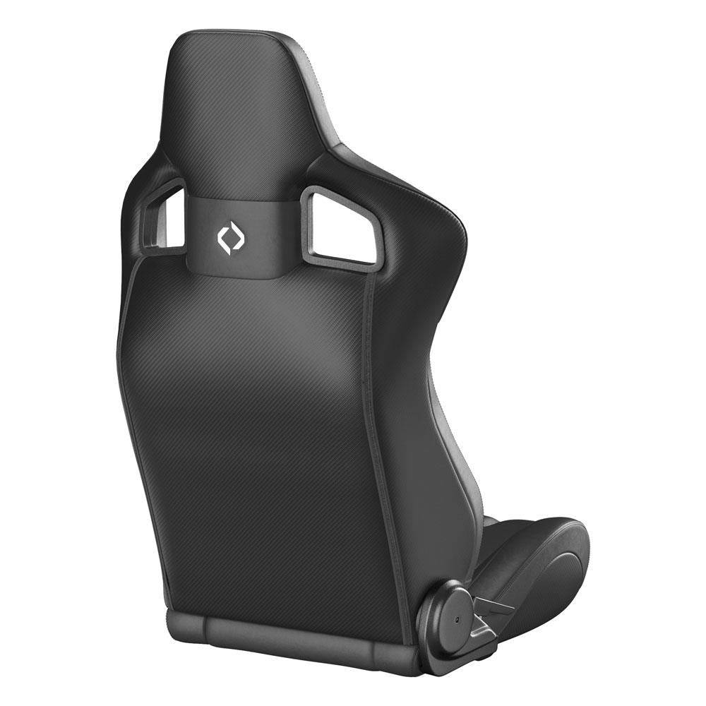 Mustang Corbeau Sportline RRS Racing Seat Pair  - Black Vinyl/Carbon Fiber Pattern