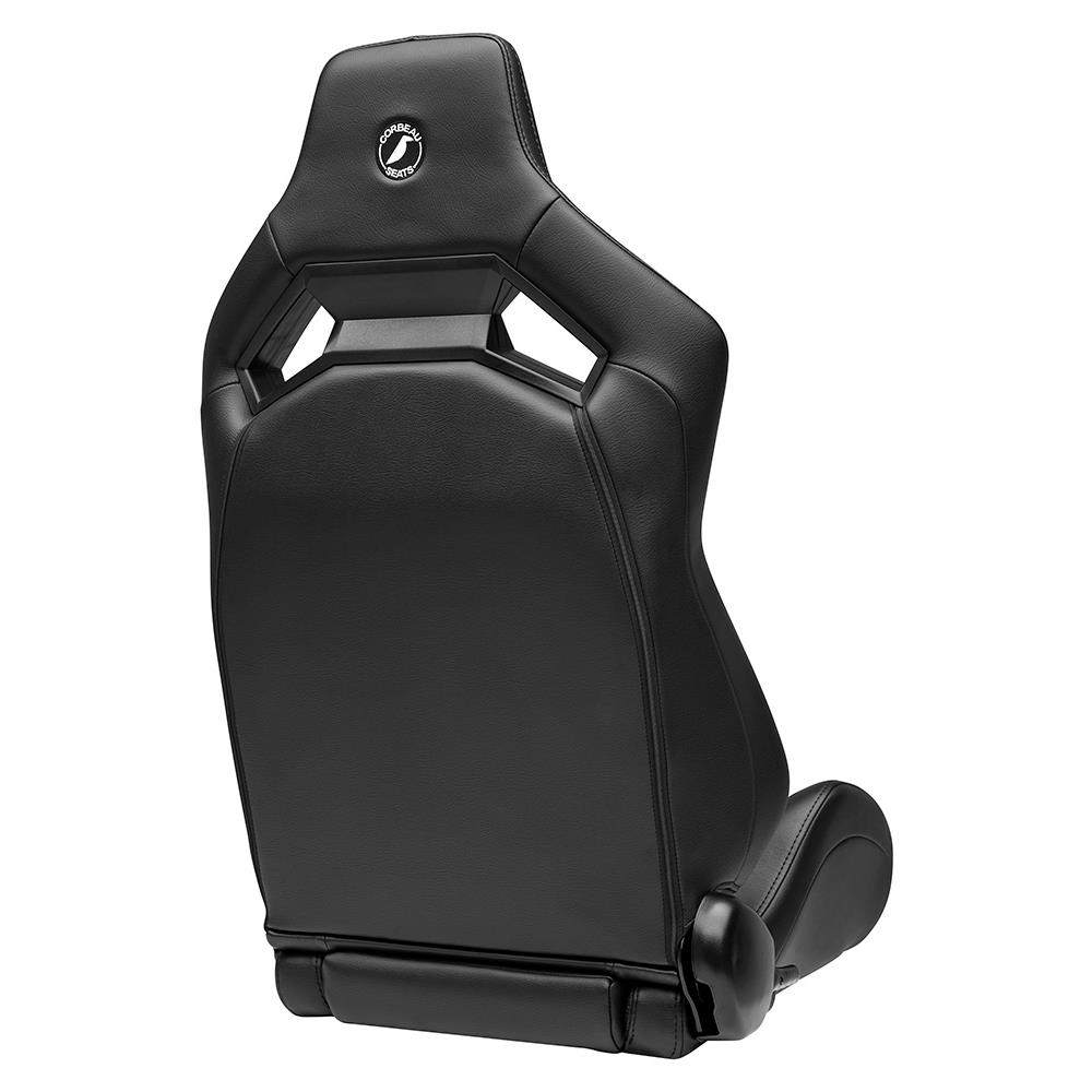 Corbeau Sportline RRX Reclining Seat - Black W/ Red Insert